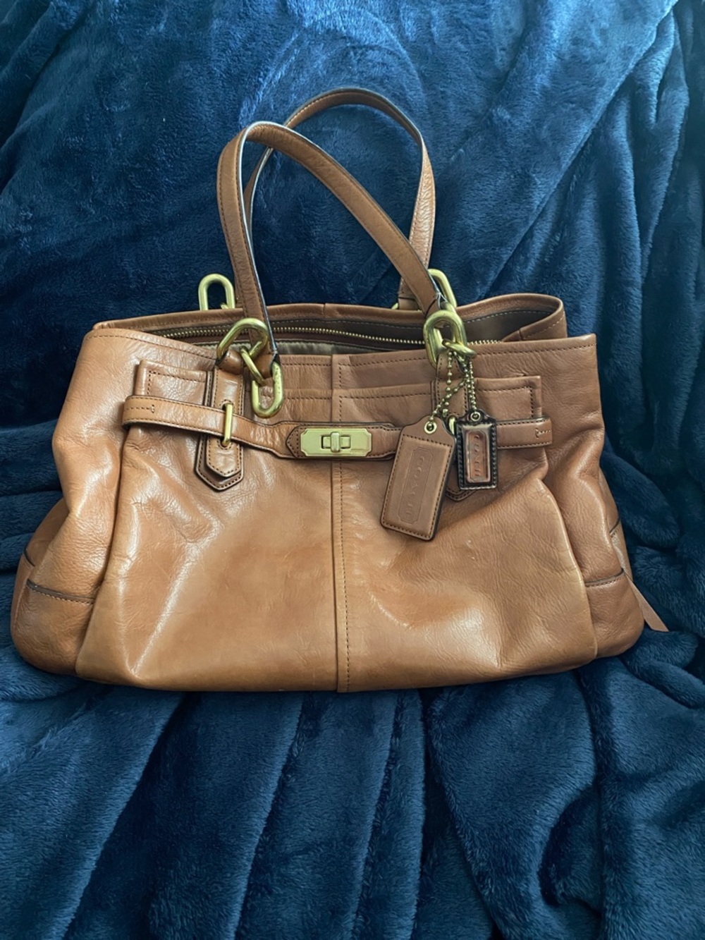Coach Chelsea shoulder bag/satchel in Cognac Brown - Women's Tote